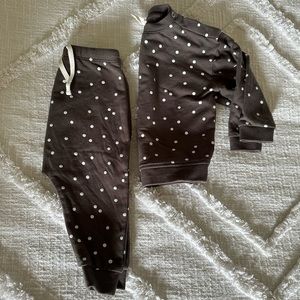 Quincy Mae Brown Polka Dot Kids Set